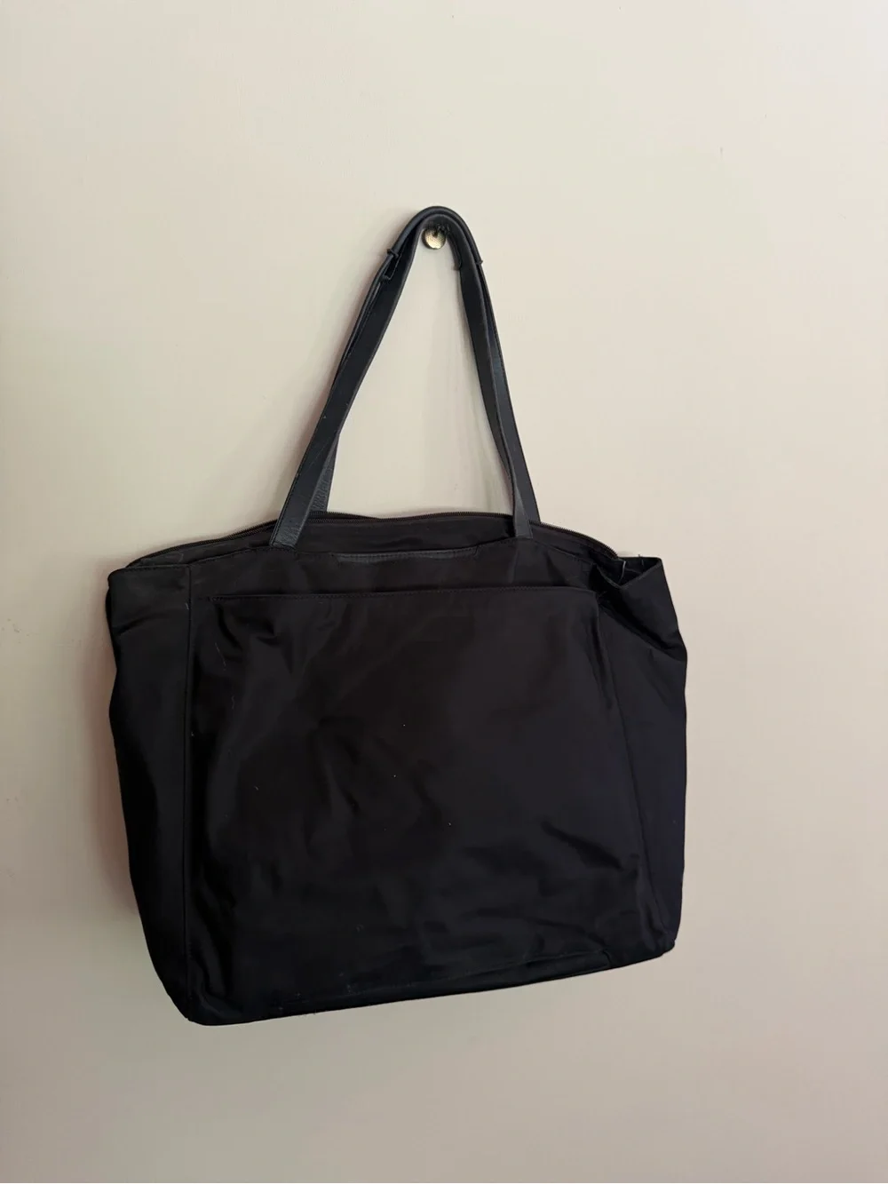 Tumi Everyday Black Tote Bag with Gold Accent
